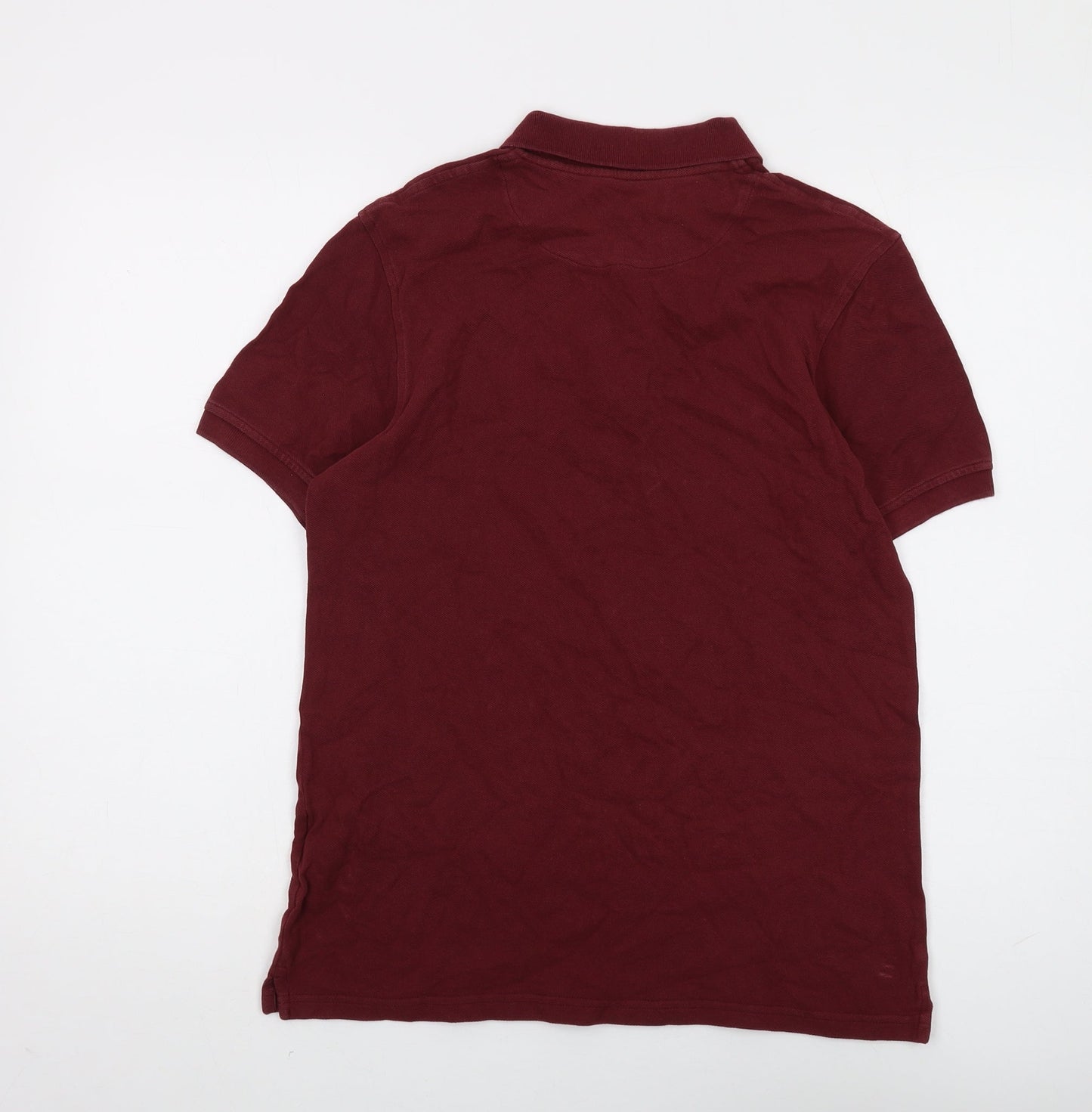 Lyle & Scott Men's Red Cotton Polo Shirt M Regular Fit