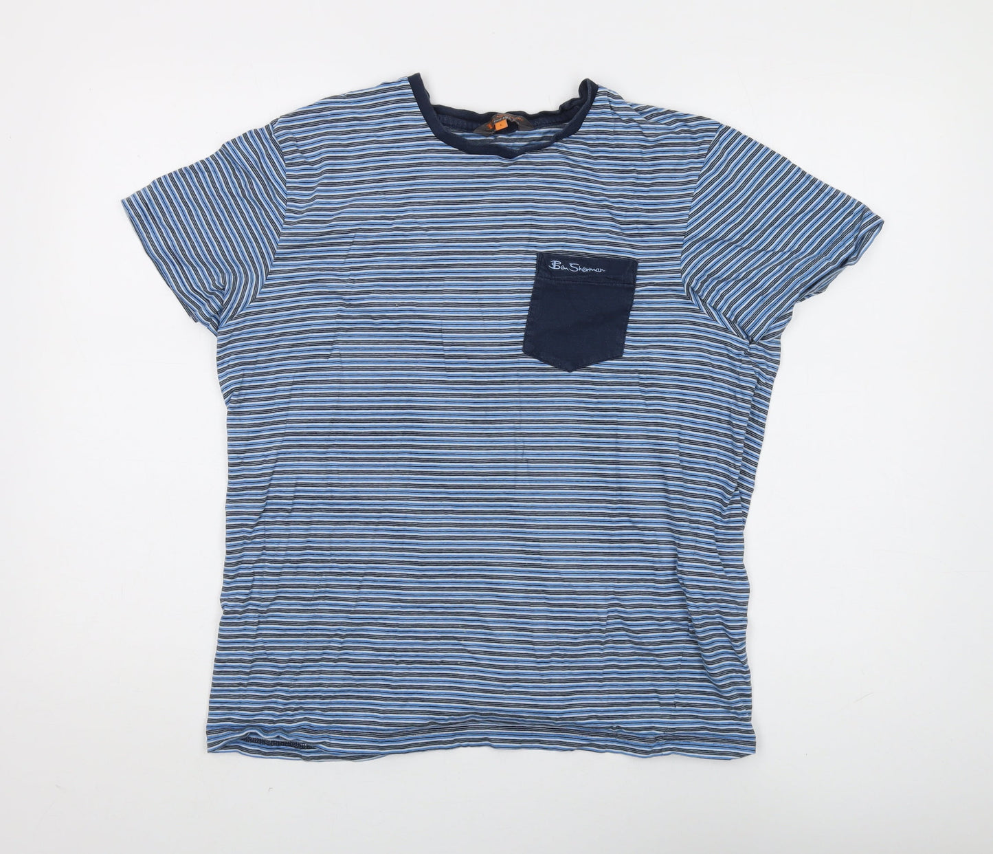 Mens UK Size L Ben Sherman Blue  T-Shirt