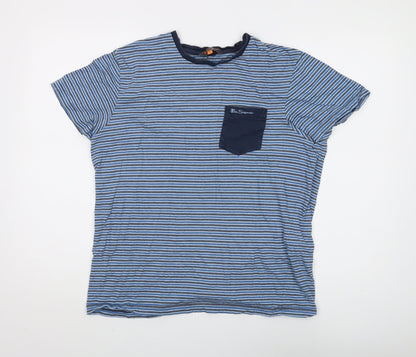 Mens UK Size L Ben Sherman Blue  T-Shirt