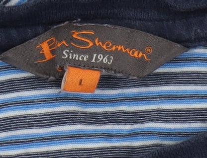 Mens UK Size L Ben Sherman Blue  T-Shirt