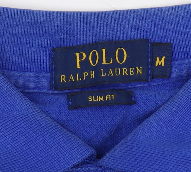 Ralph Lauren Men's Blue Slim Fit Polo, M