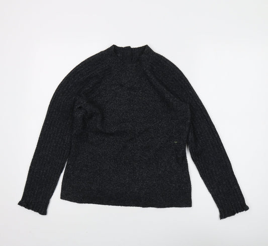 Abercrombie & Fitch Women's Black Mock Neck Jumper