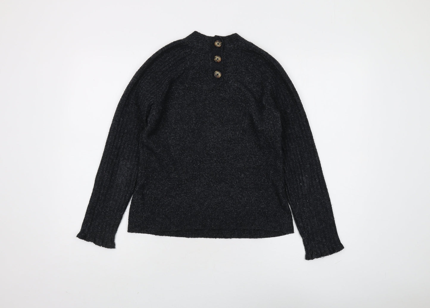 Abercrombie & Fitch Women's Black Mock Neck Jumper