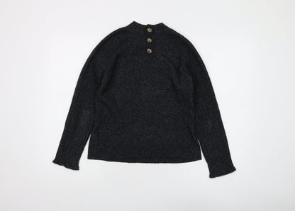 Abercrombie & Fitch Women's Black Mock Neck Jumper