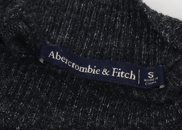 Abercrombie & Fitch Women's Black Mock Neck Jumper