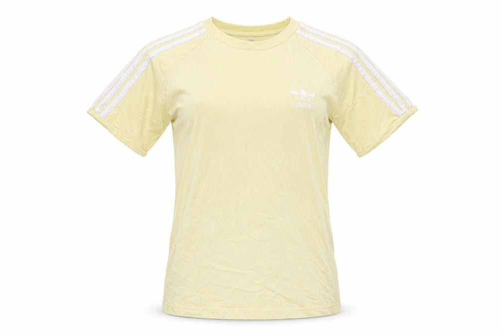 Womens UK Size XS adidas Yellow Basic T-Shirt