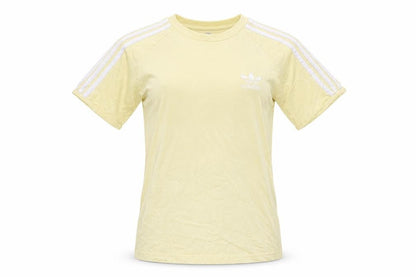 Womens UK Size XS adidas Yellow Basic T-Shirt