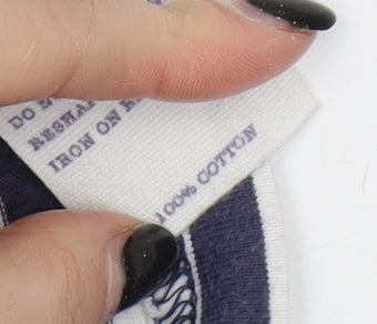 Jack Wills Men's Blue Striped Polo Shirt S