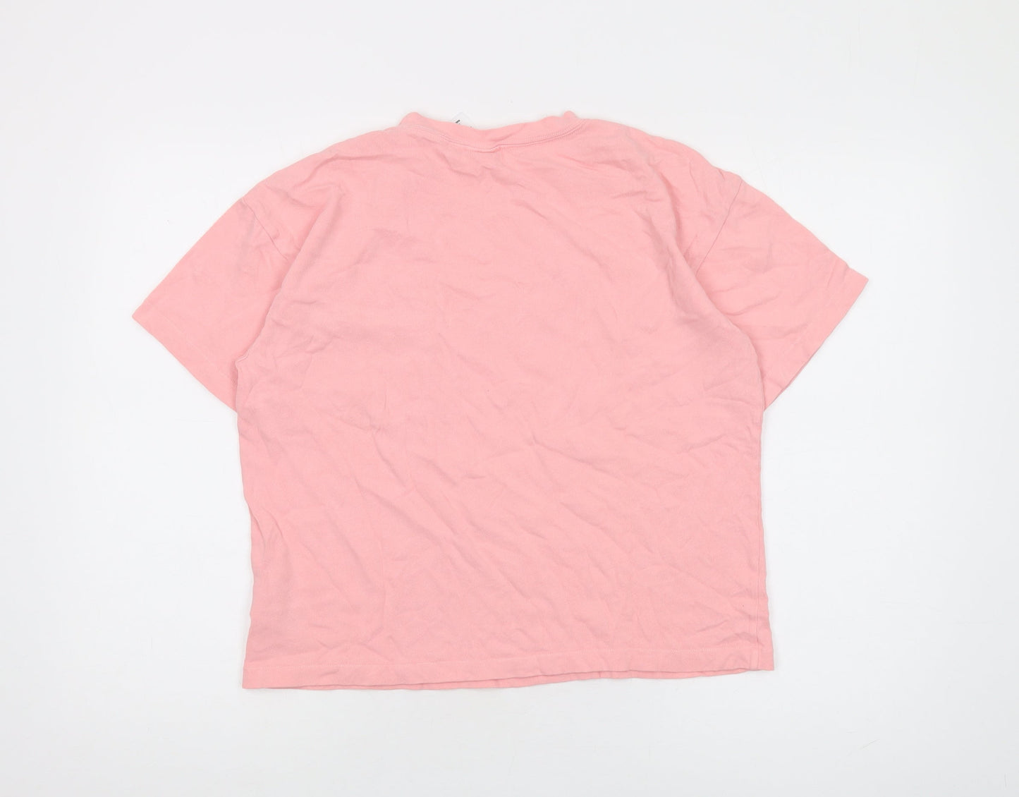 Unisex Adults UK Size M Gap Pink Basic T-Shirt