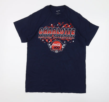 NASCAR Men's Blue Medium Graphic Print T-Shirt