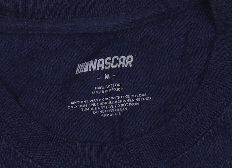 NASCAR Men's Blue Medium Graphic Print T-Shirt