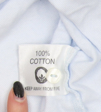 Glenmuir Men's Blue Medium Polo Shirt