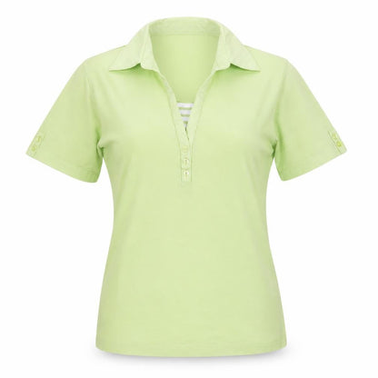 Womens UK Size S First Avenue Green Basic Polo