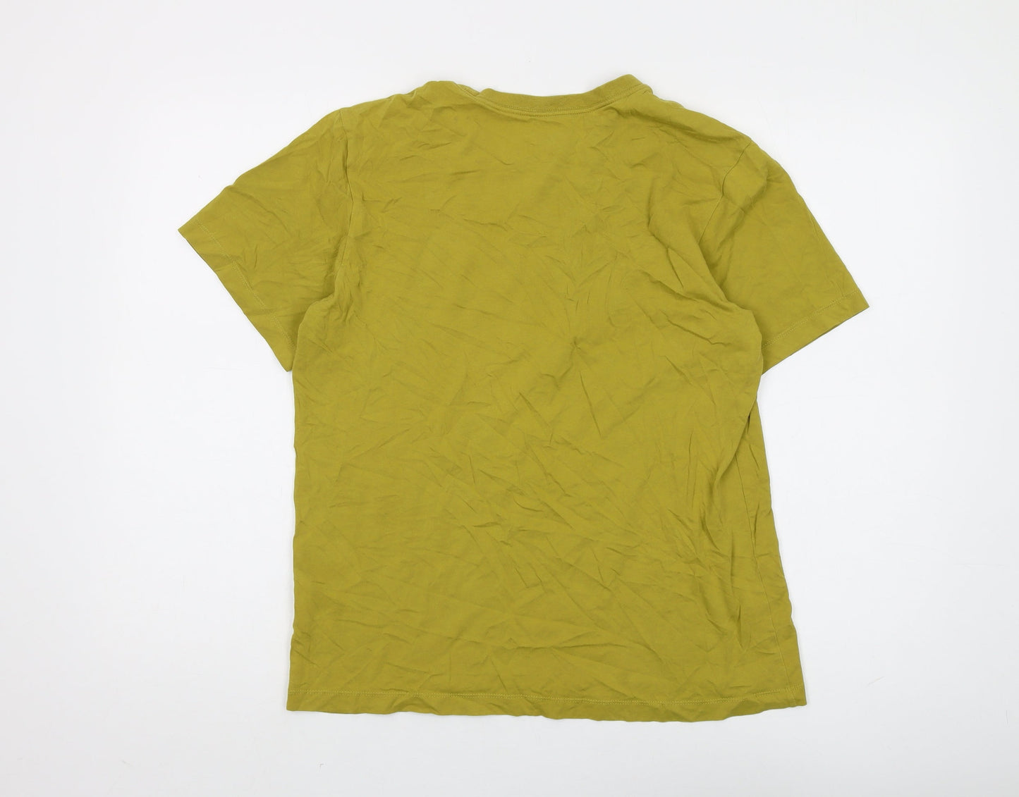 Nike Men's Green Medium Crew Neck Short Sleeve T-Shirt