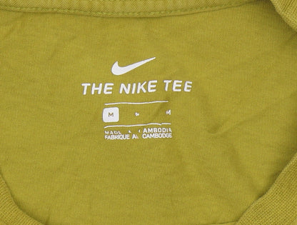 Nike Men's Green Medium Crew Neck Short Sleeve T-Shirt