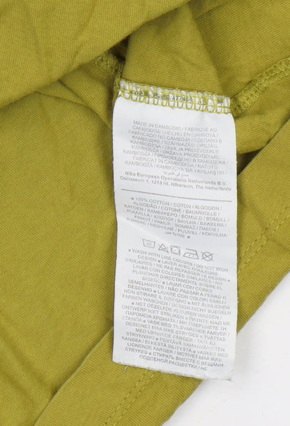 Nike Men's Green Medium Crew Neck Short Sleeve T-Shirt