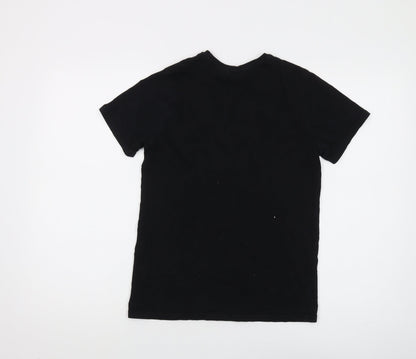 Boys Black PlayStation Graphic T-Shirt, Size 11-12 Years, Cotton