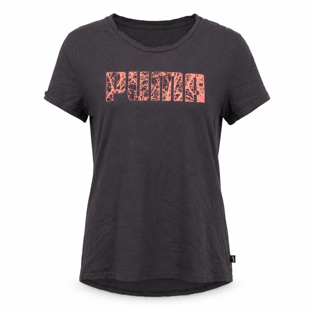 Womens UK Size M PUMA Black Basic T-Shirt