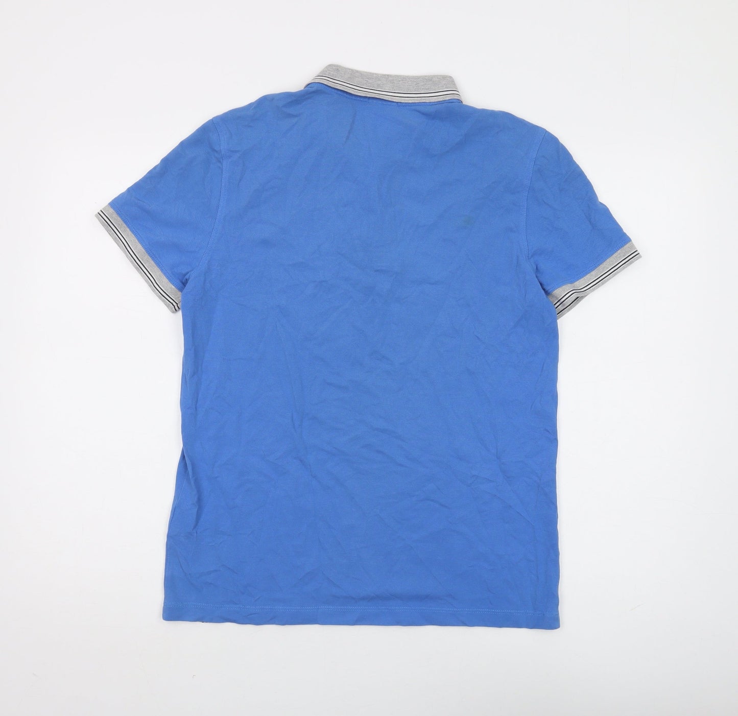 Boss Men's Blue Medium Polo Shirt