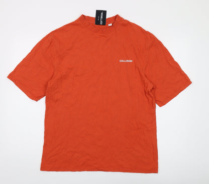 Mens UK Size S COLLUSION Orange  T-Shirt