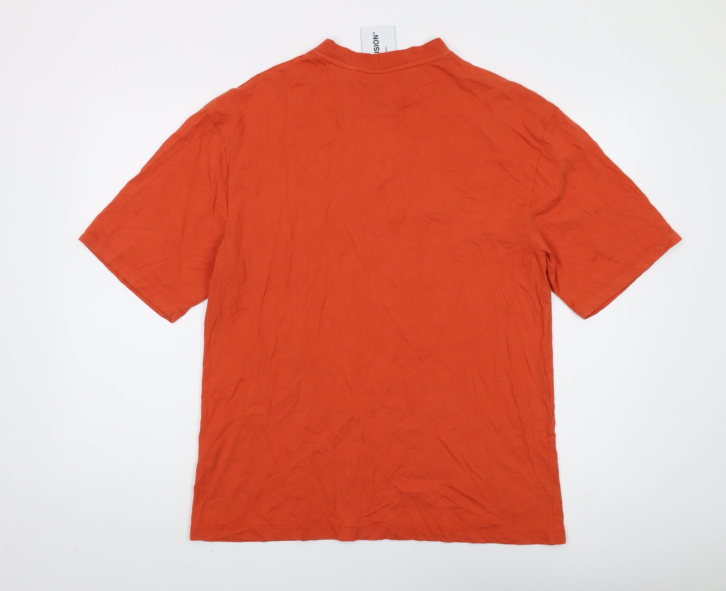 Mens UK Size S COLLUSION Orange  T-Shirt