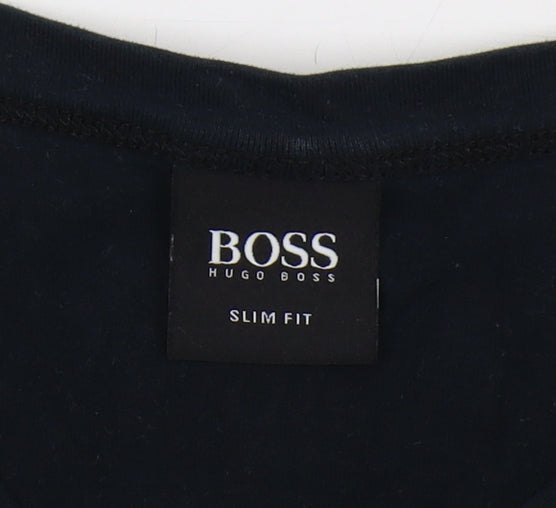 Mens UK Size M HUGO BOSS Black  T-Shirt