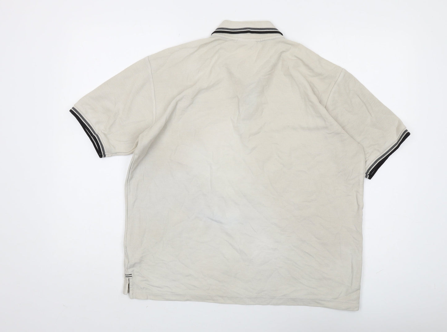 Slazenger Men's Beige Polo Shirt L - Casual Short Sleeve