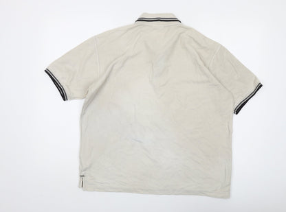 Slazenger Men's Beige Polo Shirt L - Casual Short Sleeve