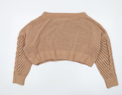 Womens UK Size S Urban Outfitters Beige Pullover Jumper