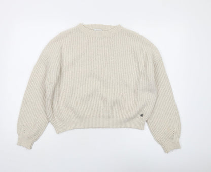 Womens UK Size L Pacific Republic Ivory Pullover Jumper