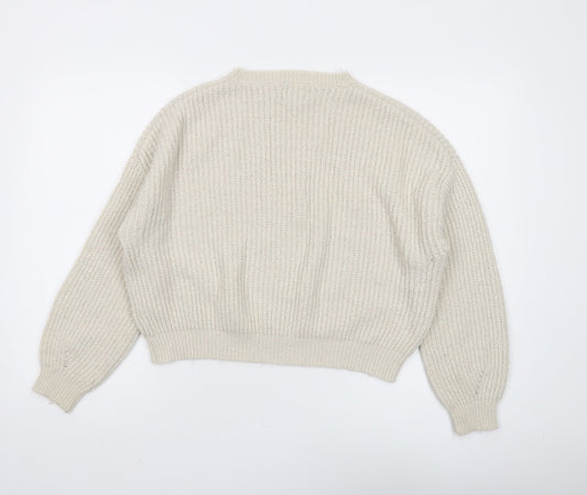 Womens UK Size L Pacific Republic Ivory Pullover Jumper
