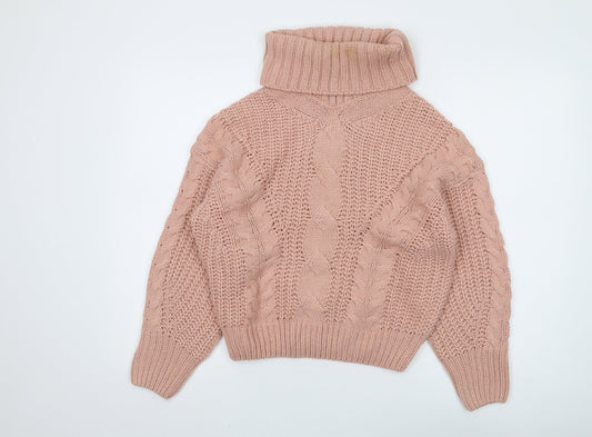Womens UK Size M Brave Soul Pink Jumper Jumper