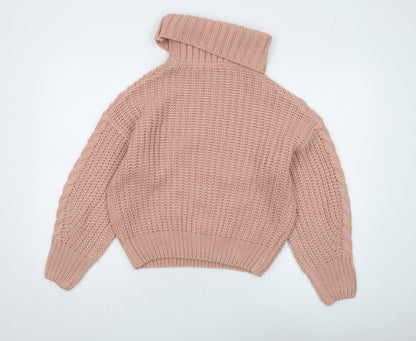 Womens UK Size M Brave Soul Pink Jumper Jumper