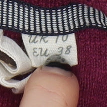 Womens UK Size 10 White Stuff Purple Tunic Jumper
