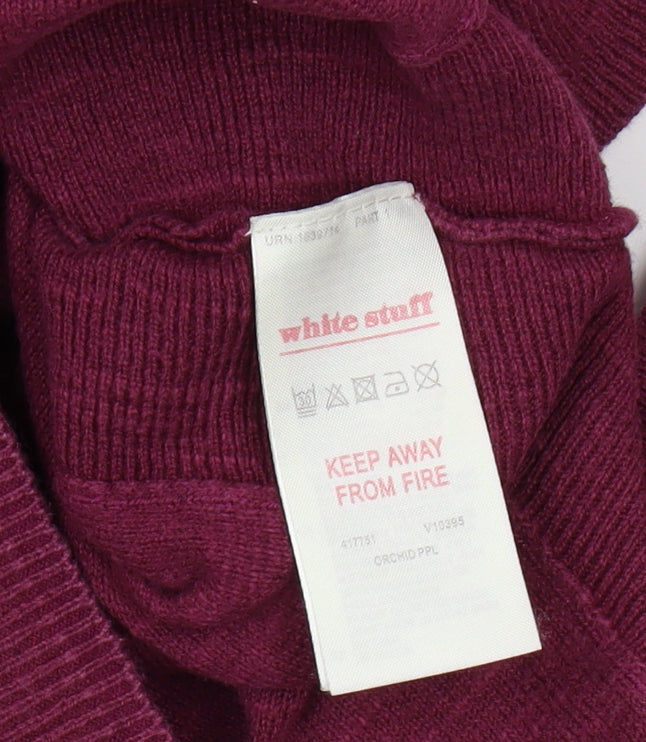 Womens UK Size 10 White Stuff Purple Tunic Jumper