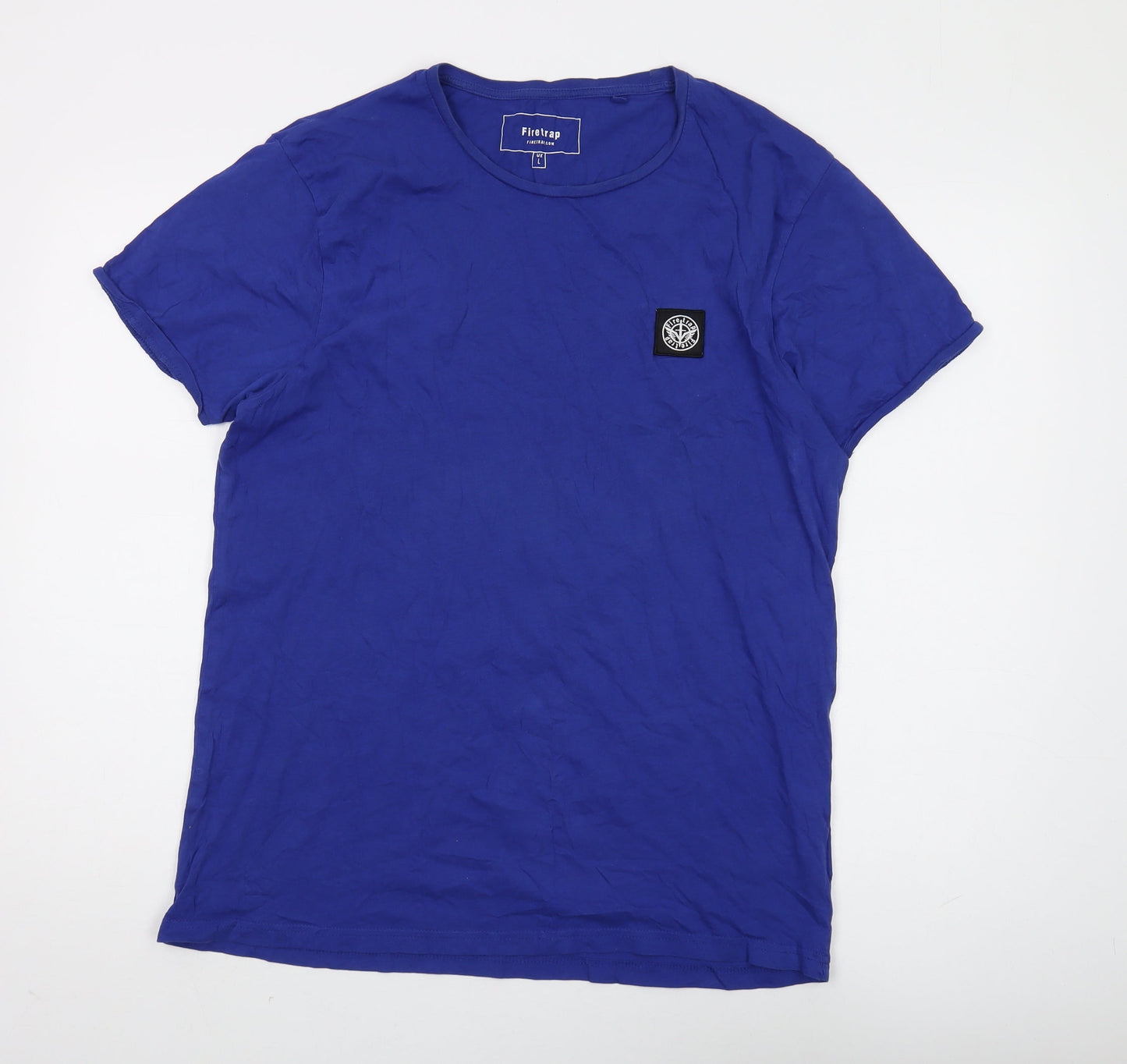 Mens UK Size L Firetrap Blue  T-Shirt
