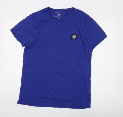 Mens UK Size L Firetrap Blue  T-Shirt