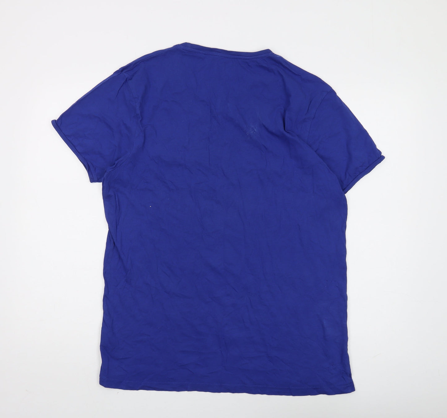 Mens UK Size L Firetrap Blue  T-Shirt