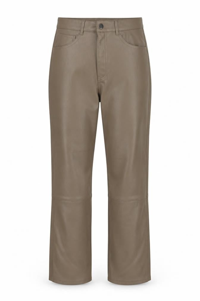 Womens UK Size 14 H&M Regular Fit Straight Beige Trousers