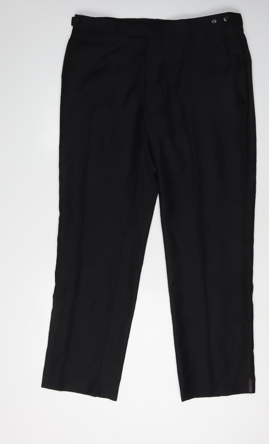 John Lewis Black Men's Dress Pants, Size Large