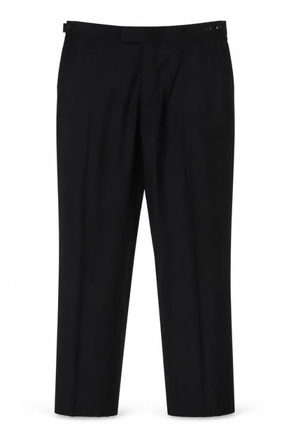 Mens UK Size L John Lewis Regular Fit Dress Pants Black Trousers
