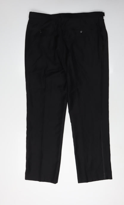 John Lewis Black Men's Dress Pants, Size Large