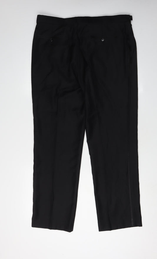 John Lewis Black Men's Dress Pants, Size Large