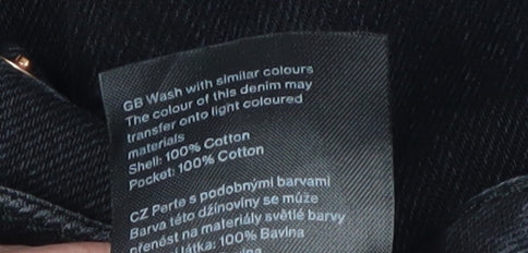 Womens UK Size 8 Weekday Regular Fit Straight Black Jeans