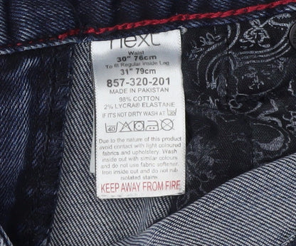 Next Men's Blue Straight Jeans, Size M, New