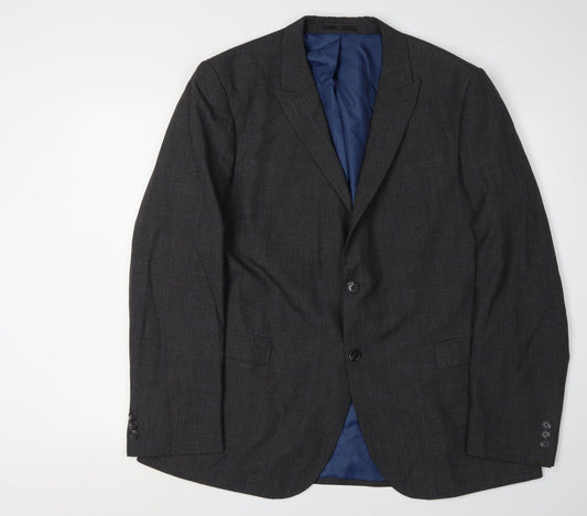 Mens UK Size 44 Cedar Wood State Regular Grey Suit Jacket