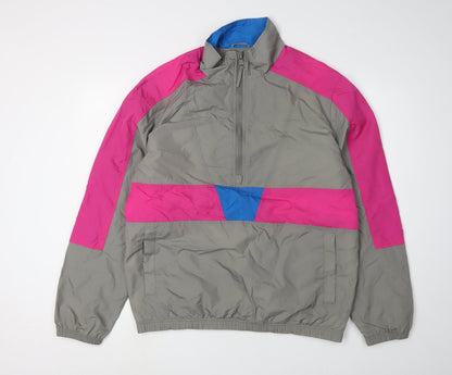 Mens UK Size M Topman Multicoloured Windbreaker Coat