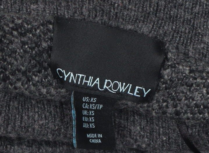 Womens UK Size XS Cynthia Rowley Grey Pullover Jumper