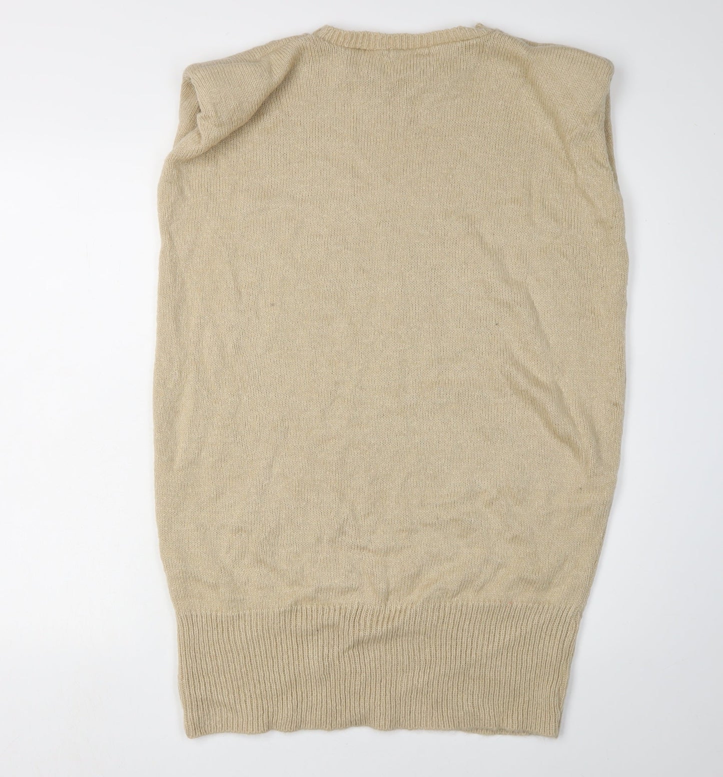 Womens UK Size 2XS Misspap Beige Jumper Jumper