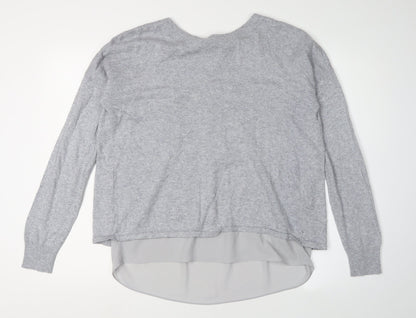 Womens UK Size 12 Marks and Spencer Grey Cardigan Jumper